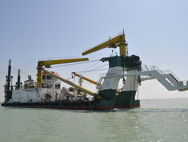 government assistance dredging a small channel